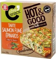 Mängden socker i Tarte saumon fumé et épinards Hot & Good