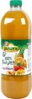 Mängden socker i Jus de fruit Jafaden Pur jus multivitaliné 2L