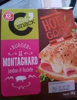 Mängden socker i Burger Le Montagnard jambon et raclette