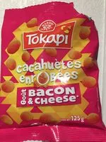 Mängden socker i Cacahuètes enrobées goût bacon et cheese