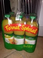 Mängden socker i 100% pur jus d'orange Jafaden Sans pulpe 6x1.5L