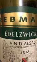 Mängden socker i Vin d'Alsace Edelzwicker A.O.C. 2017