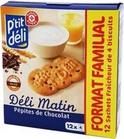 Mängden socker i Déli Matin Pépites de chocolat