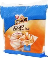 Mängden socker i 20 pains au lait au levain