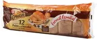 Mängden socker i Pains au chocolat x 12 - format familial