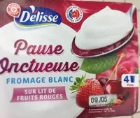 Mängden socker i Pause onctueuse fromage blanc sur lit de fruits rouges