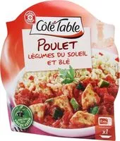 Mängden socker i Poulet aux légumes du soleil et blé - barquette