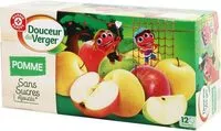 Mängden socker i Spécialité de fruits pomme sans sucres ajoutés x 12