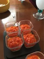 Mängden socker i Verrines chèvre et tartare de tomate