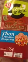 Mängden socker i Sandwich l'alsacien thon brunoise de légumes