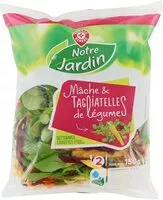 Mängden socker i Mâche et tagliatelles de crudités