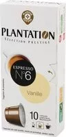 Mängden socker i Capsules de café vanille x 10
