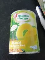 Mängden socker i Ananas en tranches entières au jus naturel