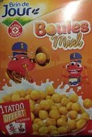 Mängden socker i Boules céréales miel