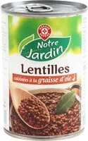 Mängden socker i Lentilles cuisinées à la graisse d'oie
