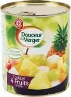 Mängden socker i Cocktail 4 fruits au sirop