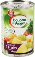 Mängden socker i Cocktail 4 fruits au sirop