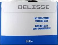 Mängden socker i Lait demi-écrémé briques export