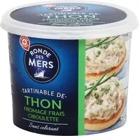 Mängden socker i Tartinable de thon fromage ciboulette