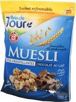 Mängden socker i Muesli croustillant chocolat au lait