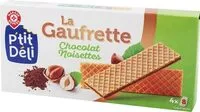 Mängden socker i Gaufrettes chocolat- noissettes