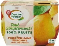 Mängden socker i Spécialité de fruits avec morceaux poire williams et pomme