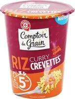Mängden socker i Riz curry et crevettes - cup