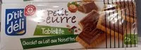 Mängden socker i Petit beurre tablette Chocolat  au lait aux noisettes