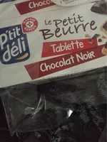 Mängden socker i Le petit beurre tablette chocolat noir