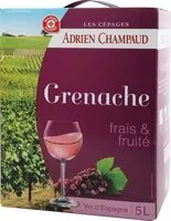 Mängden socker i Vsig cépage grenache - bag-in-box®