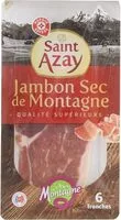 Mängden socker i Jambon sec de montagne 6 tranches
