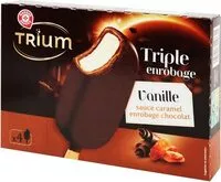 Mängden socker i Trium triple enrobage vanille et caramel x 4