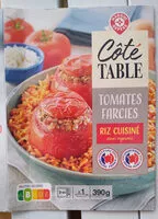 Mängden socker i Tomates farcies Riz cuisiné aux oignons