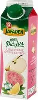 Mängden socker i Pur jus de pomme, goyave et citron