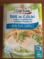 Mängden socker i Dos de colin et fondue de poireaux et penne complètes