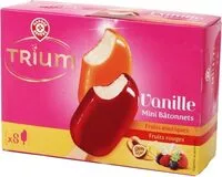 Mängden socker i Mini trium vanille enrobage fruits x 8