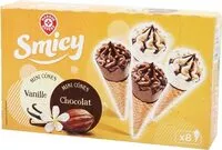 Mängden socker i Mini cônes panachés vanille et chocolat x 8