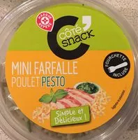 Mängden socker i Salade mini farfalle poulet pesto