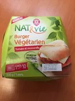 Mängden socker i Burger veggie sauce tomate et mozzarella