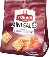Mängden socker i Mini biscuits salés tomates et piment de cayenne
