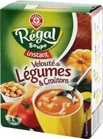 Mängden socker i Velouté de légumes et croutons instantané