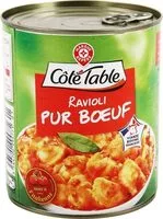 Mängden socker i ravioli pur boeuf