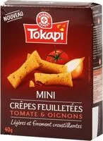 Mängden socker i Mini crêpes feuilletées tomate et oignons