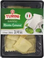 Mängden socker i Turini - Ravioli Ricotta Épinard