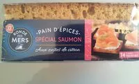 Mängden socker i Pain d'épices au miel et aux zestes de citron (spécial saumon)