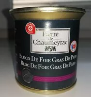 Mängden socker i Bloc de Foie Gras de Pato