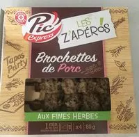 Mängden socker i Mini brochettes de porc aux fines herbes x 4