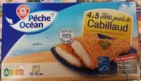 Mängden socker i Filets panés de Cabillaud