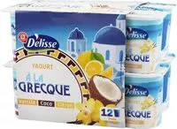 Mängden socker i Assortiment de yaourt à la grecque (vanille, citron et coco)