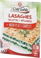 Mängden socker i Lasagnes ricotta et épinard
